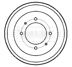 Brake Drum (BBR7190)
