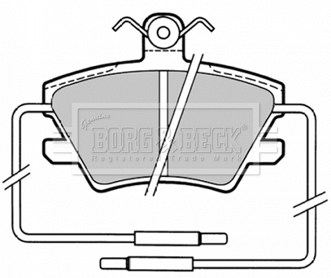 Brake Pad Set, disc brake (BBP1319)