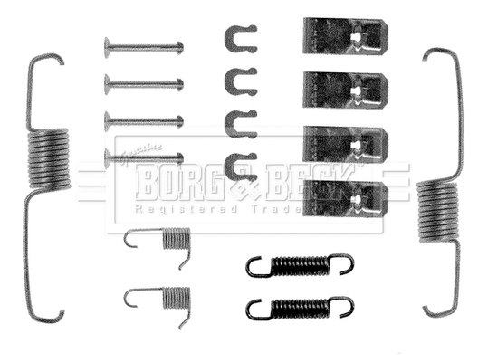 Accessory Kit, brake shoes (BBK6014)