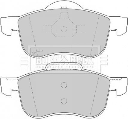 Brake Pad Set, disc brake (BBP1695)