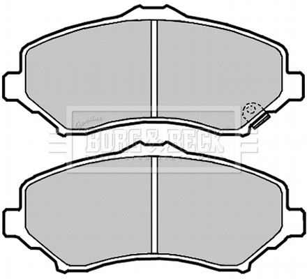 Brake Pad Set, disc brake (BBP2089)