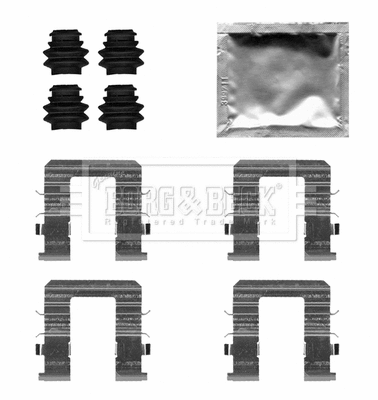 Accessory Kit, disc brake pad (BBK1674)