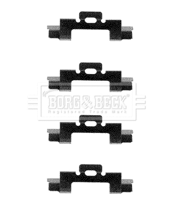 Accessory Kit, disc brake pad (BBK1103)