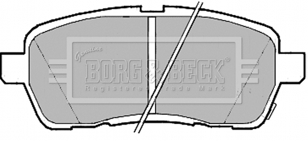 Brake Pad Set, disc brake (BBP2182)