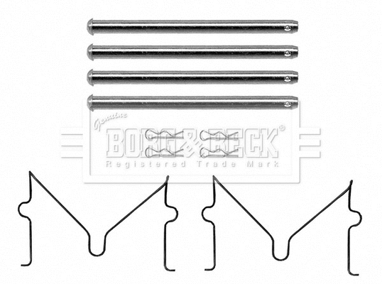 Accessory Kit, disc brake pad (BBK1641)