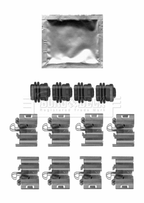 Accessory Kit, disc brake pad (BBK1614)