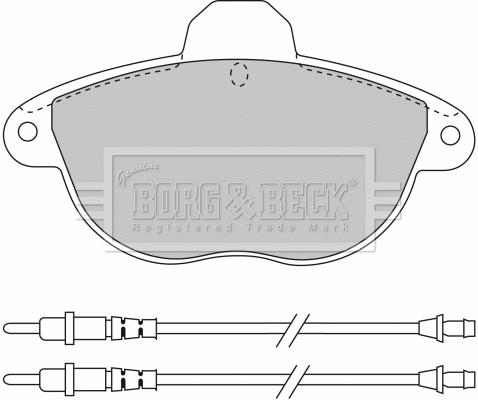 Brake Pad Set, disc brake (BBP1455)
