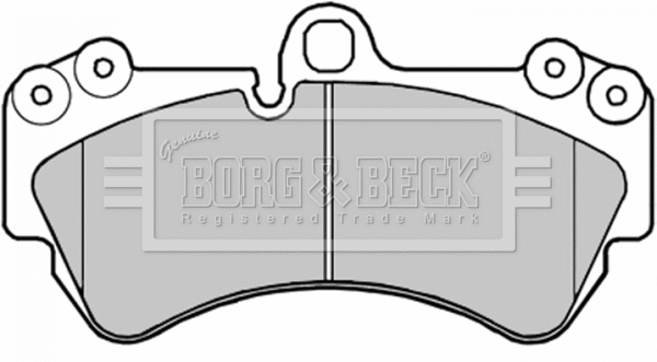 Brake Pad Set, disc brake (BBP1973)