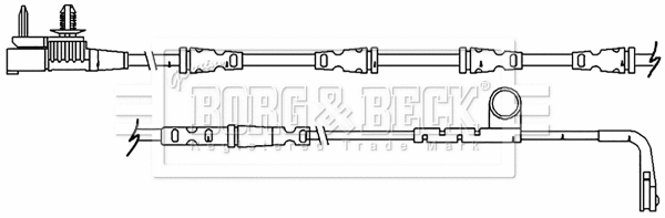 Warning Contact, brake pad wear (BWL3149)