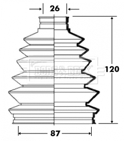 Bellow Kit, drive shaft (BCB6011)