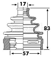 Bellow Kit, drive shaft (BCB6239)