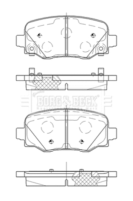 Brake Pad Set, disc brake (BBP2521)