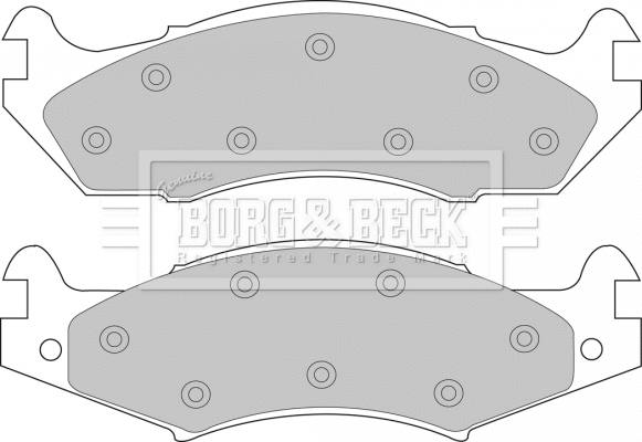 Brake Pad Set, disc brake (BBP1566)