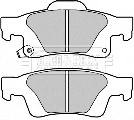 Brake Pad Set, disc brake (BBP2273)
