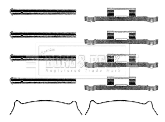 Accessory Kit, disc brake pad (BBK1034)
