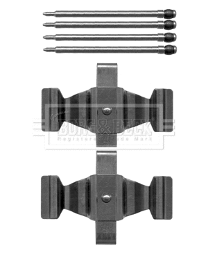 Accessory Kit, disc brake pad (BBK1272)