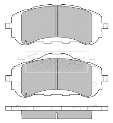 Brake Pad Set, disc brake (BBP2450)