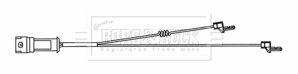Warning Contact, brake pad wear (BWL33097)