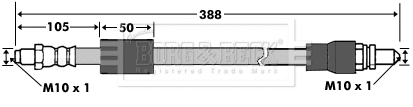 Brake Hose (BBH7327)