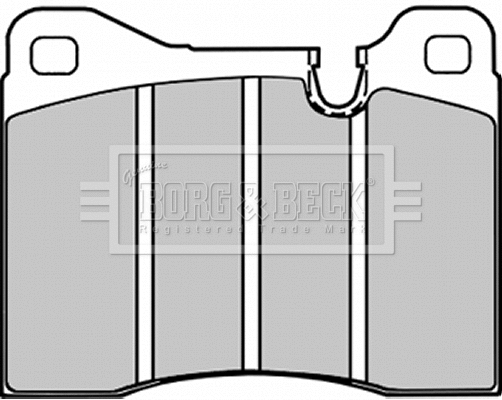 Brake Pad Set, disc brake (BBP1013)