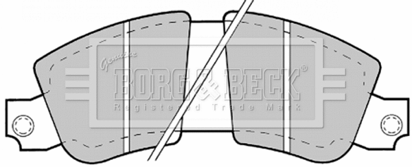 Brake Pad Set, disc brake (BBP1183)
