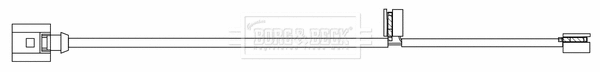 Warning Contact, brake pad wear (BWL3187)