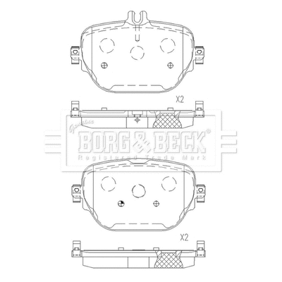 Brake Pad Set, disc brake (BBP2685)
