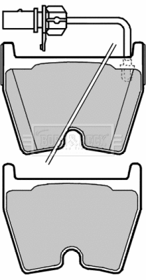 Brake Pad Set, disc brake (BBP2138)