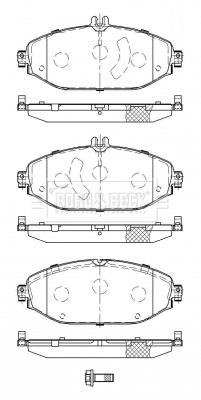 Brake Pad Set, disc brake (BBP2513)