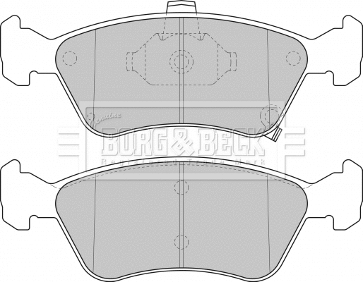 Brake Pad Set, disc brake (BBP1684)