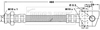 Brake Hose (BBH6704)