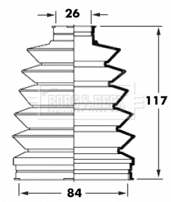Bellow Kit, drive shaft (BCB6012)