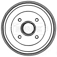 Brake Drum (BBR7205)