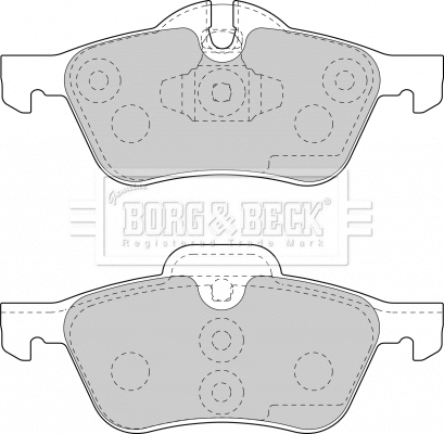 Brake Pad Set, disc brake (BBP1726)