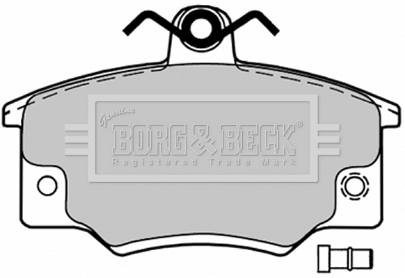 Brake Pad Set, disc brake (BBP1032)