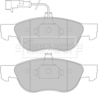 Brake Pad Set, disc brake (BBP1452)