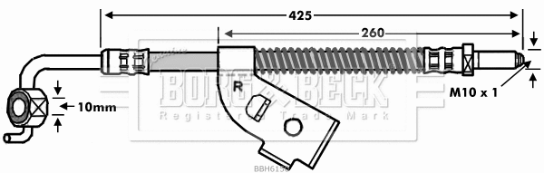 Brake Hose (BBH6150)