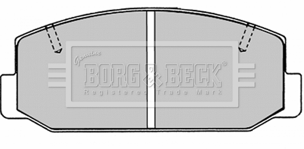 Brake Pad Set, disc brake (BBP1276)