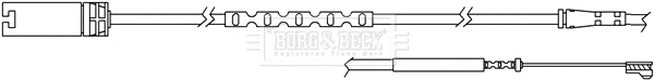 Warning Contact, brake pad wear (BWL3054)