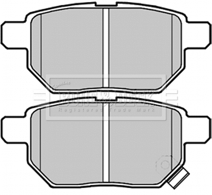 Brake Pad Set, disc brake (BBP2070)