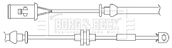 Warning Contact, brake pad wear (BWL3024)