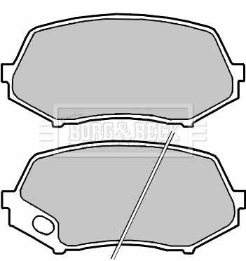 Brake Pad Set, disc brake (BBP2258)
