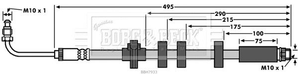 Brake Hose (BBH7933)