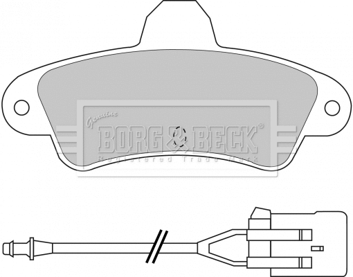 Brake Pad Set, disc brake (BBP1437)