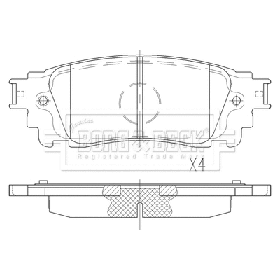 Brake Pad Set, disc brake (BBP2559)