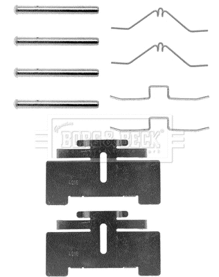 Accessory Kit, disc brake pad (BBK1093)