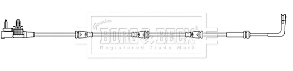 Warning Contact, brake pad wear (BWL3224)