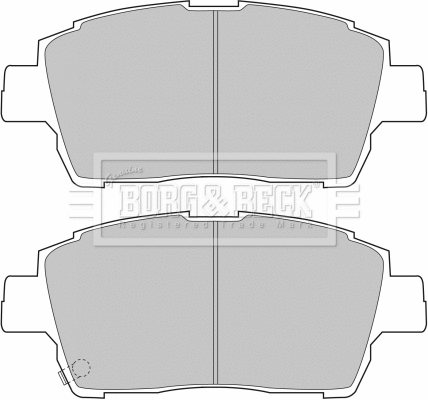 Brake Pad Set, disc brake (BBP1728)