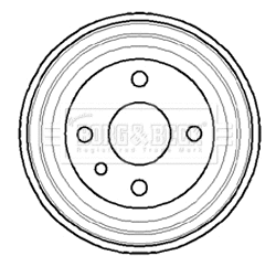 Brake Drum (BBR7042)