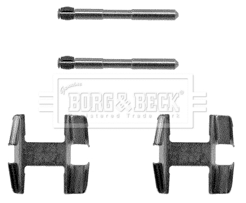 Accessory Kit, disc brake pad (BBK1004)
